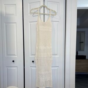 Cream Crocheted Dress